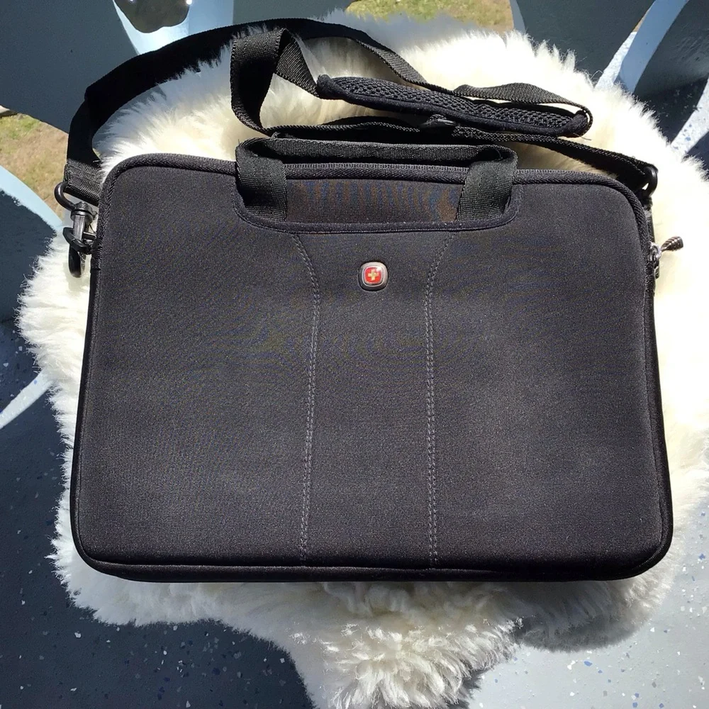 Wenger Top Zip Mini Laptop or iPad Case with Removable Shoulder Strap